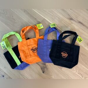 Bundled Trader Joe's Halloween Reusable Mini Tote Bags Set of 4 for $35